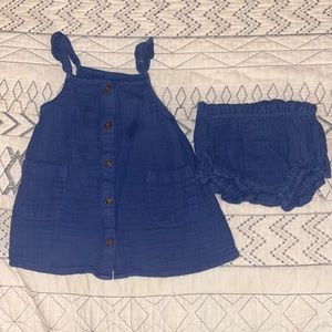 ✨2/$15 Old Navy Dress &‎ Diaper Cover | 3-6 Months